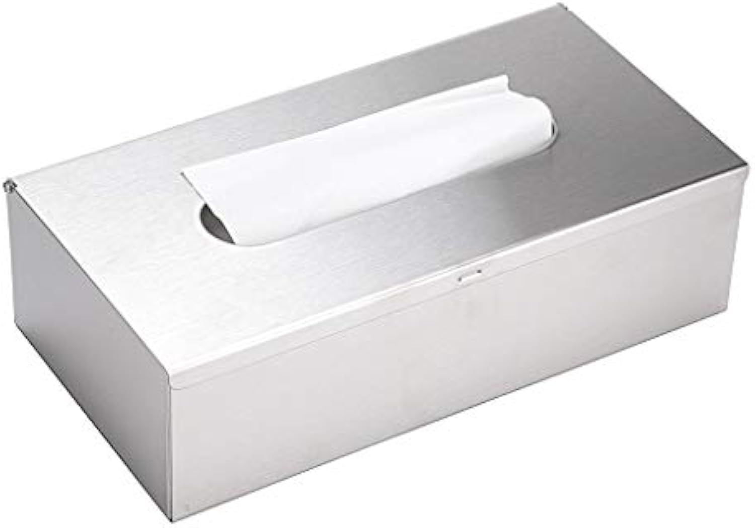 Caixa de tecido de aço inoxidável de metal 304 de luxo para sala de estar