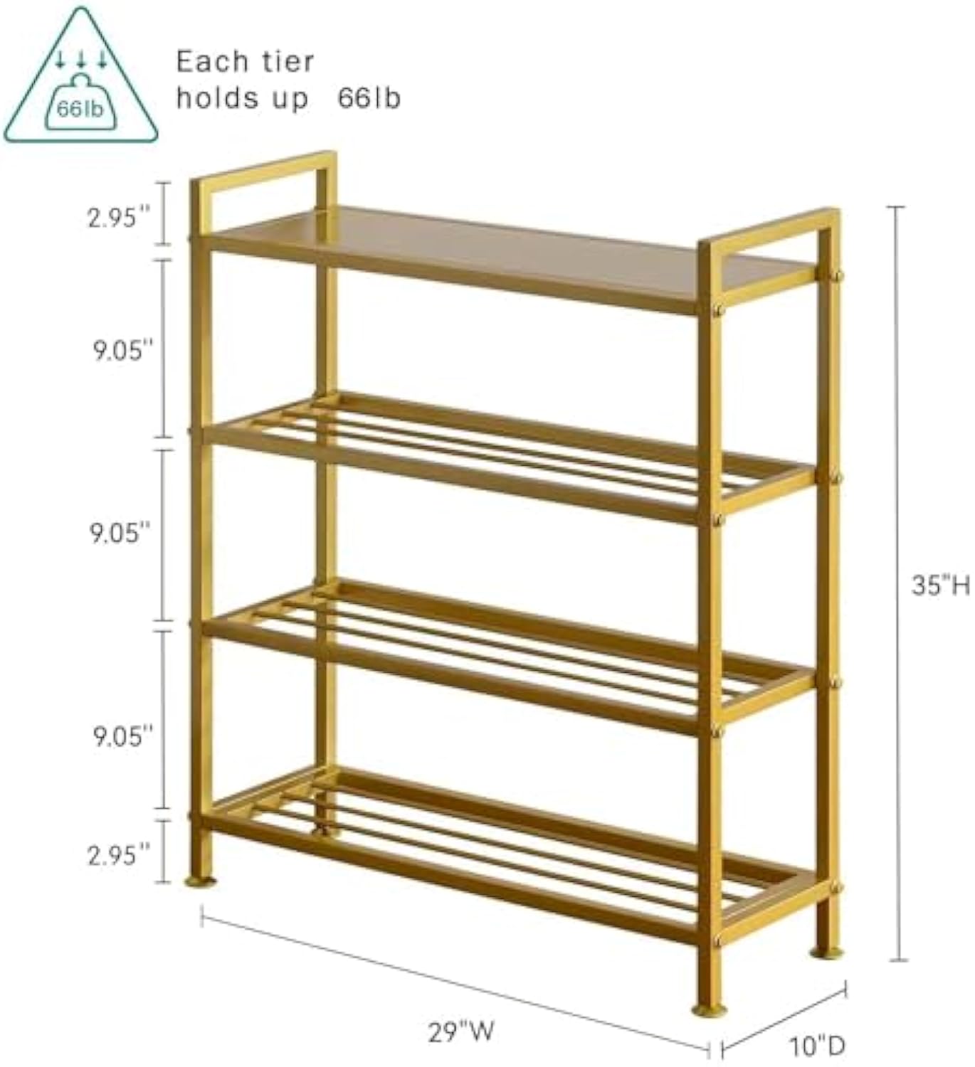 Sapateira multicamadas de metal doméstico para corredor doméstico