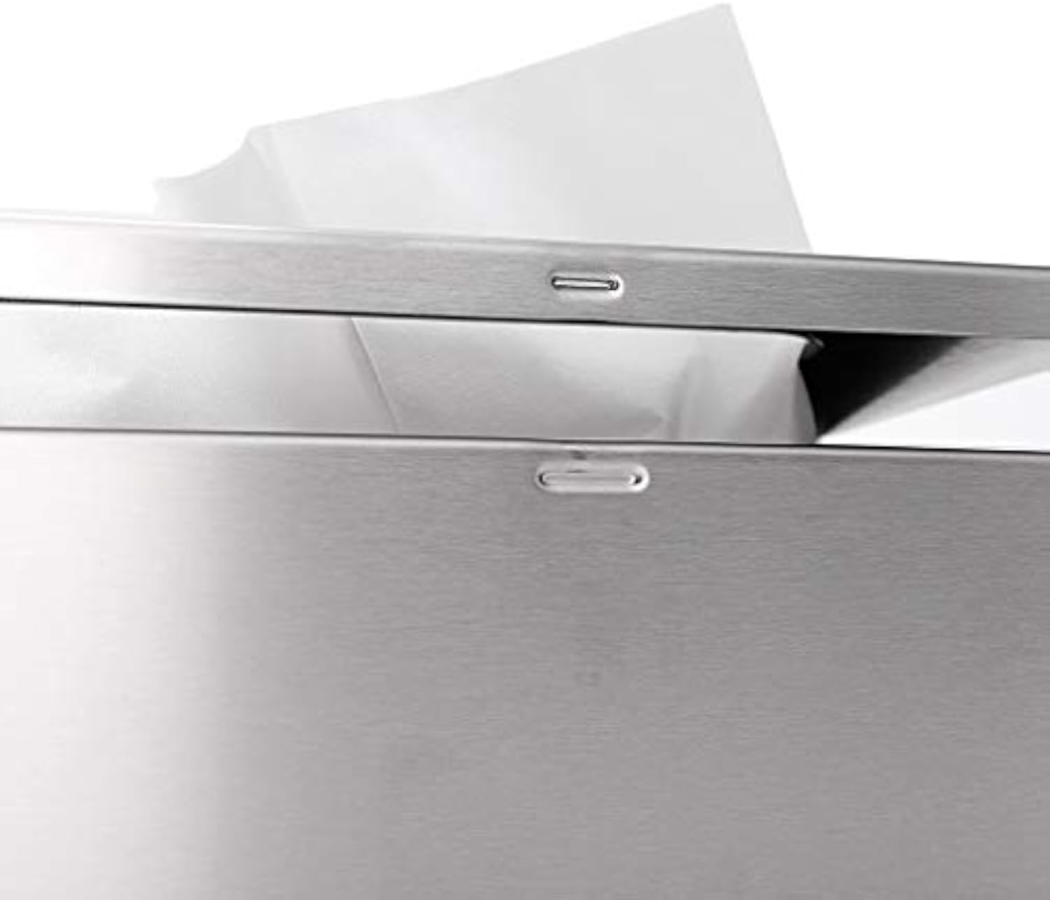 Caixa de tecido de aço inoxidável de metal 304 de luxo para sala de estar