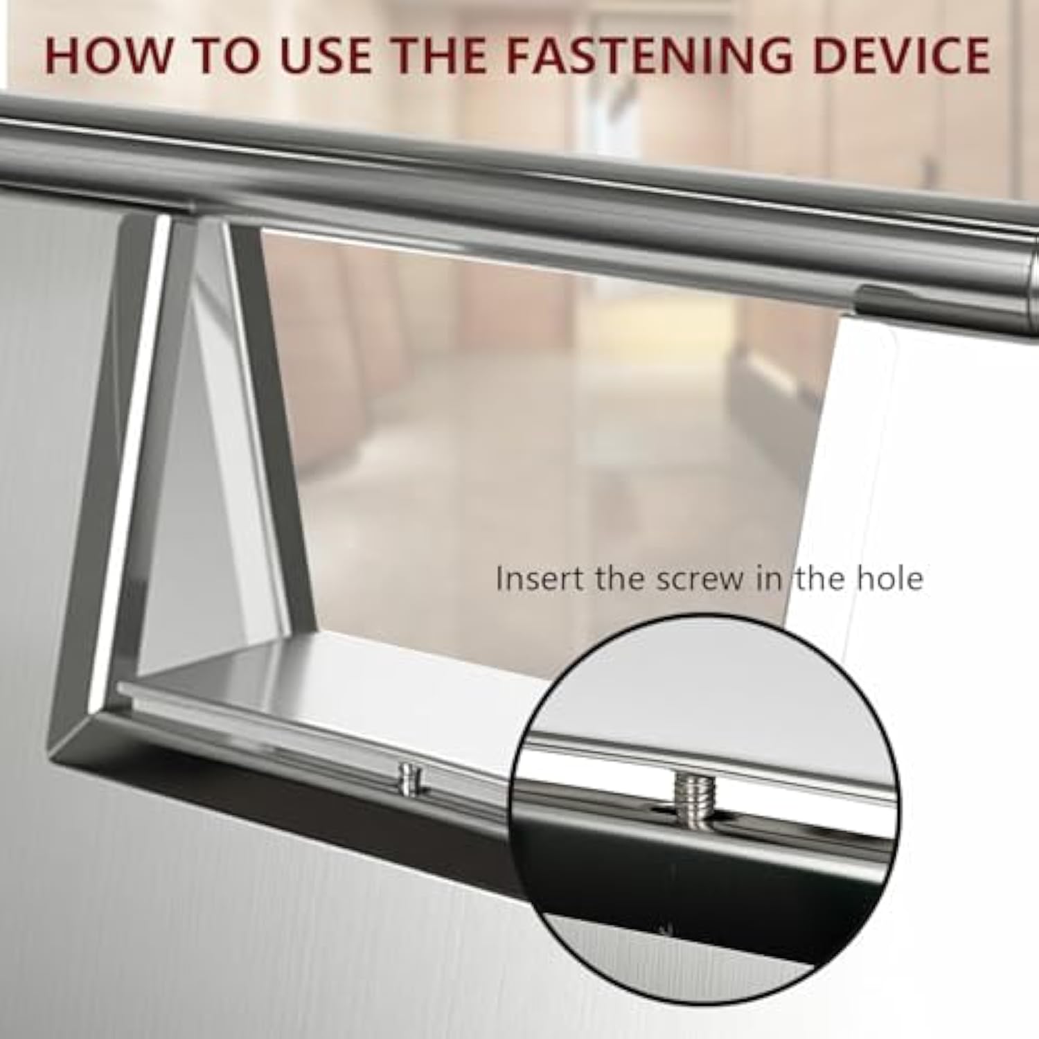 Placa de Cuidado de Piso Molhado de Aço Inoxidável com Alça Portátil para Restaurante