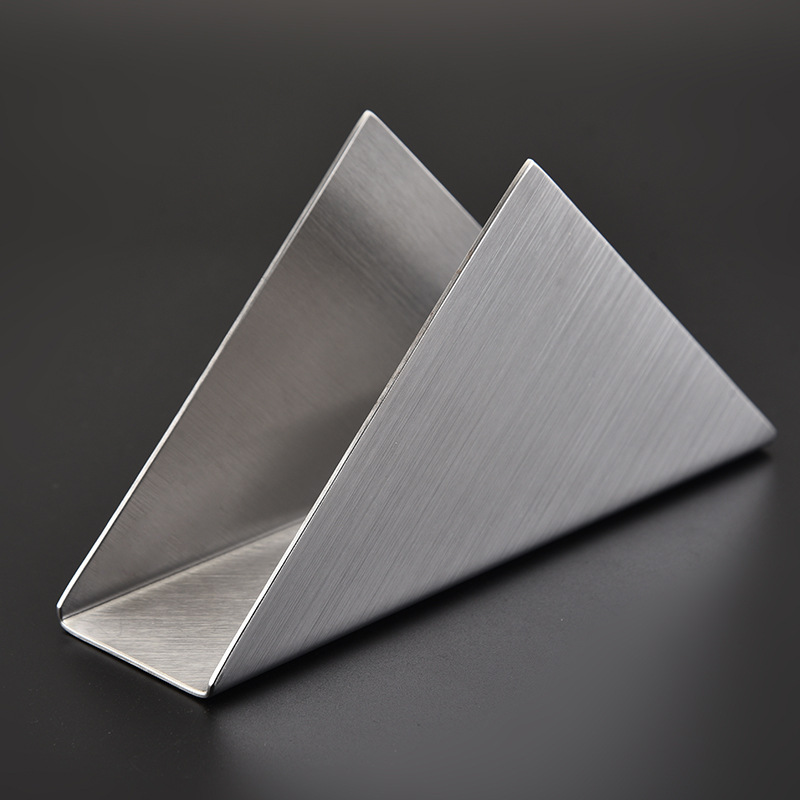 Porta-guardanapos de aço inoxidável para mesa de restaurante