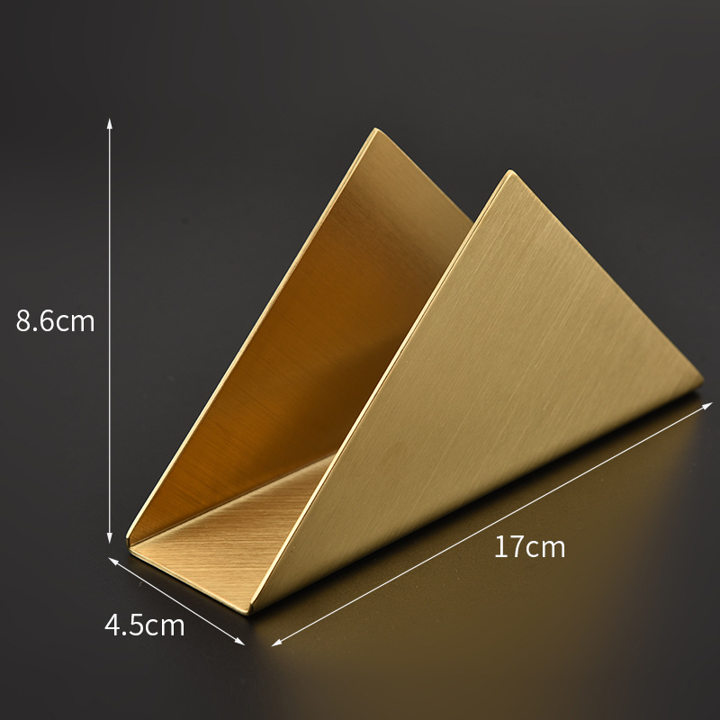 Porta-guardanapos de aço inoxidável para mesa de restaurante